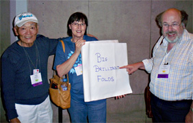 Giant Brill Book model folded by Mari Michaelis and Yami Yamauchi. Dave Brill was a contest judge.