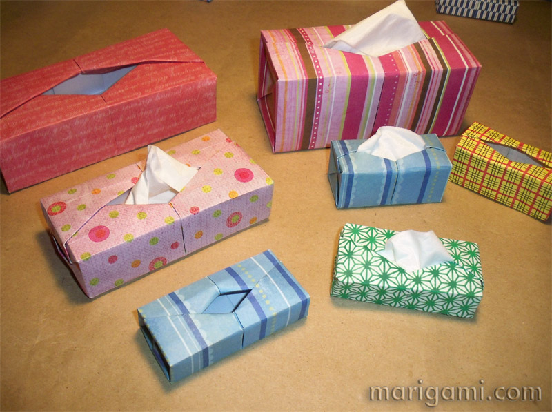 Origami Tissue Boxes by Francis Ow and Paul Ee