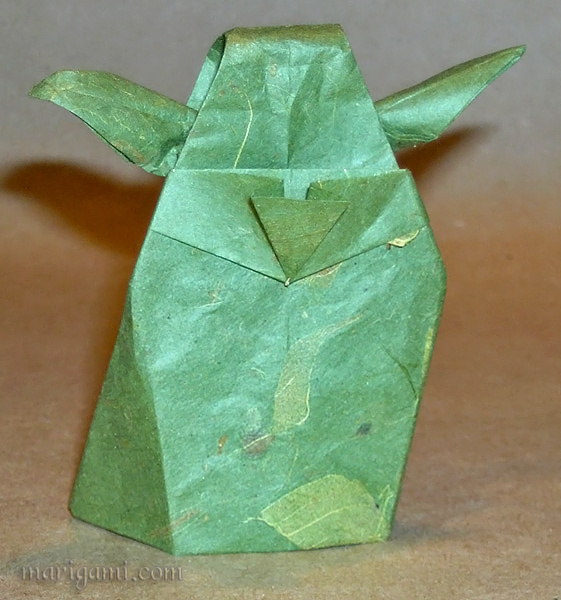 Back view showing Yoda's robe and hood