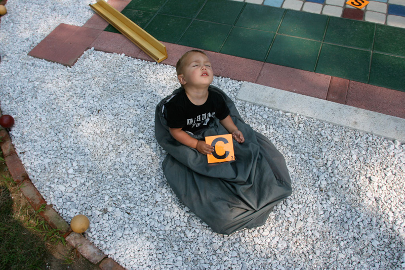 zzz...fast asleep in the Scrabble bag
