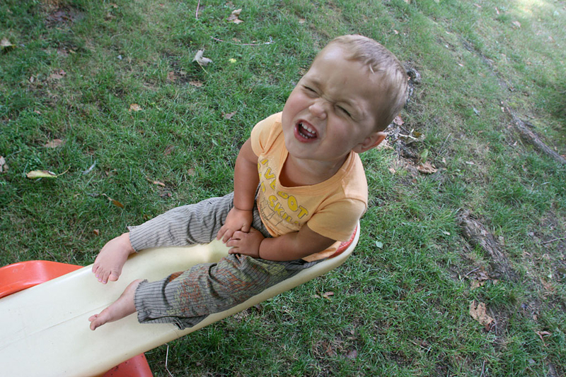 Weeeeeeee....it's fun to be a kid!